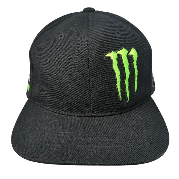 Monster Energy NHRA John Force Racing Snapback Cap Black One Size Main Gate - Picture 1 of 9